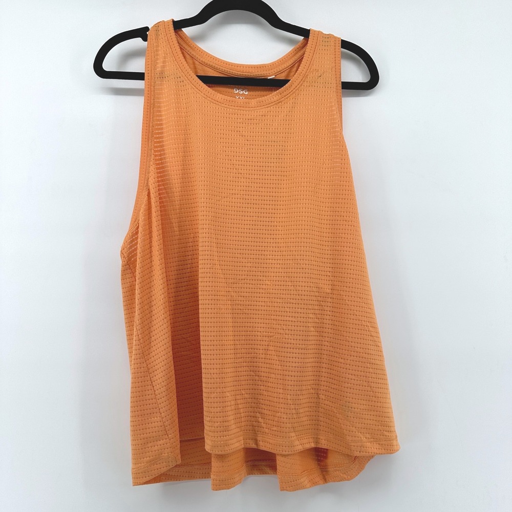 DSG Activate Fashion Tank Womens XXL Vintage Orange Racerback DAW15312 NWT